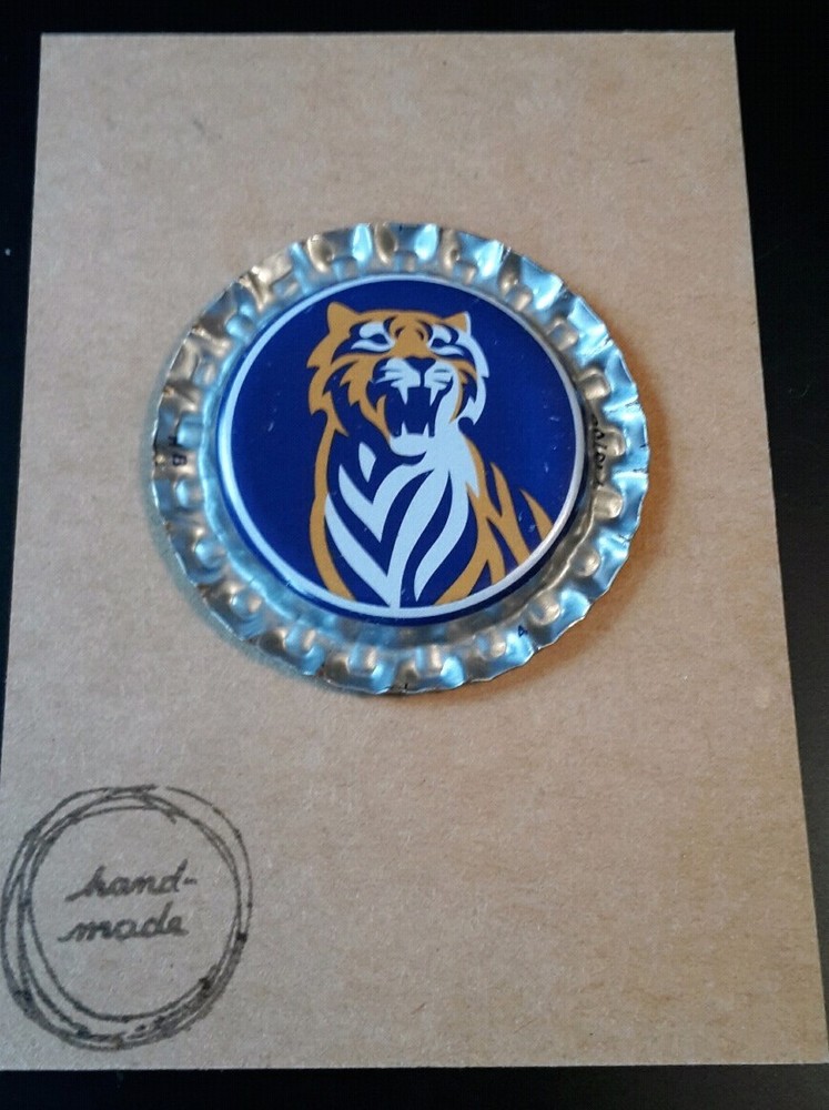 BOTTLE CAP FRIDGE MAGNET TIGER