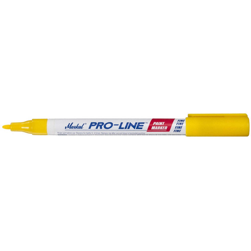 MARKAL 96872 Paint Marker, Permanent, Yellow 1XEE4