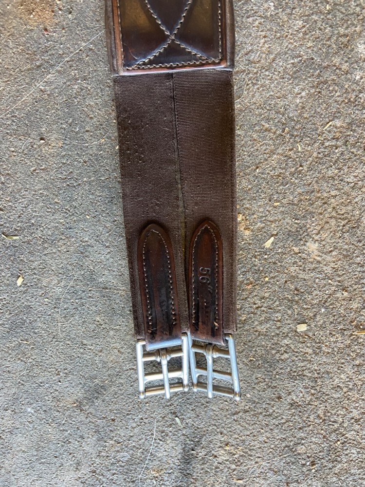Dover Fancy Stitched Leather Girth 54”