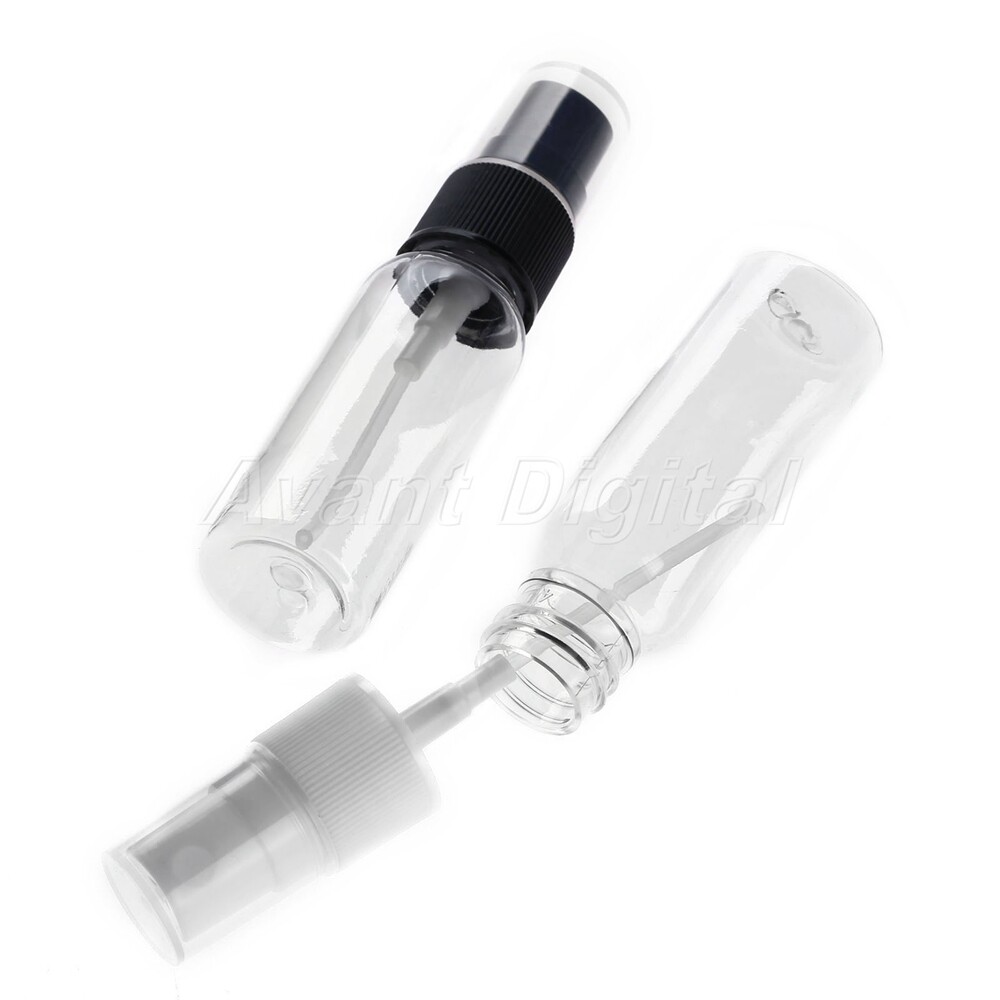 5pcs 20ml Durable Plastic Refillable Perfume Empty Bottle Pump Spray
