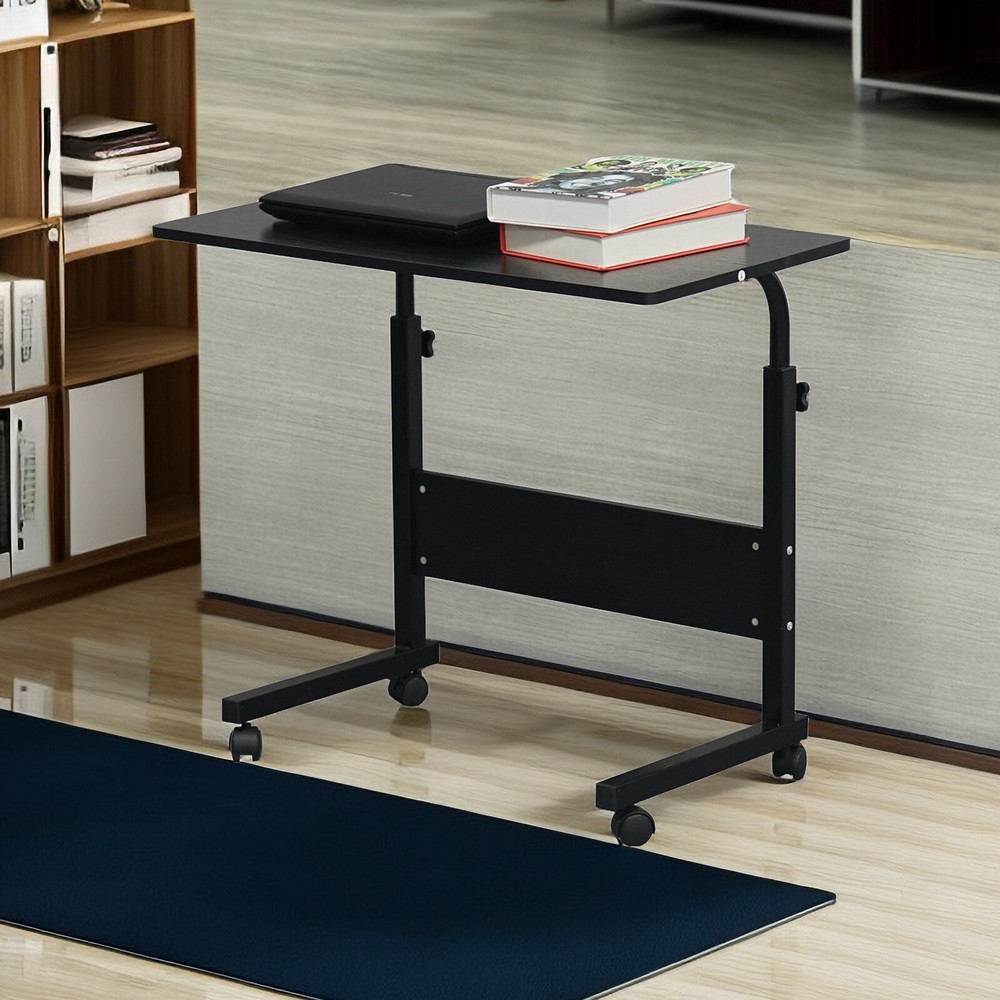31.5'' Tabletop Black Adjustable Computer Desk, Ergonomic Portable Laptop Table