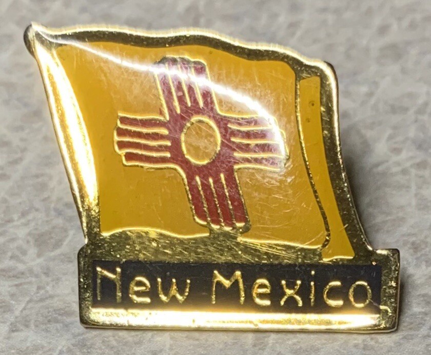 NEW MEXICO State Flag Lapel Hat Pin    [B]