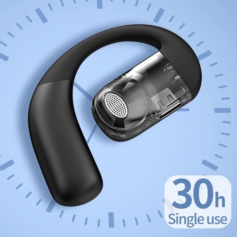 True Wireless Bone Conduction Headphones Bluetooth 5.4 Wireless Headset Earbuds