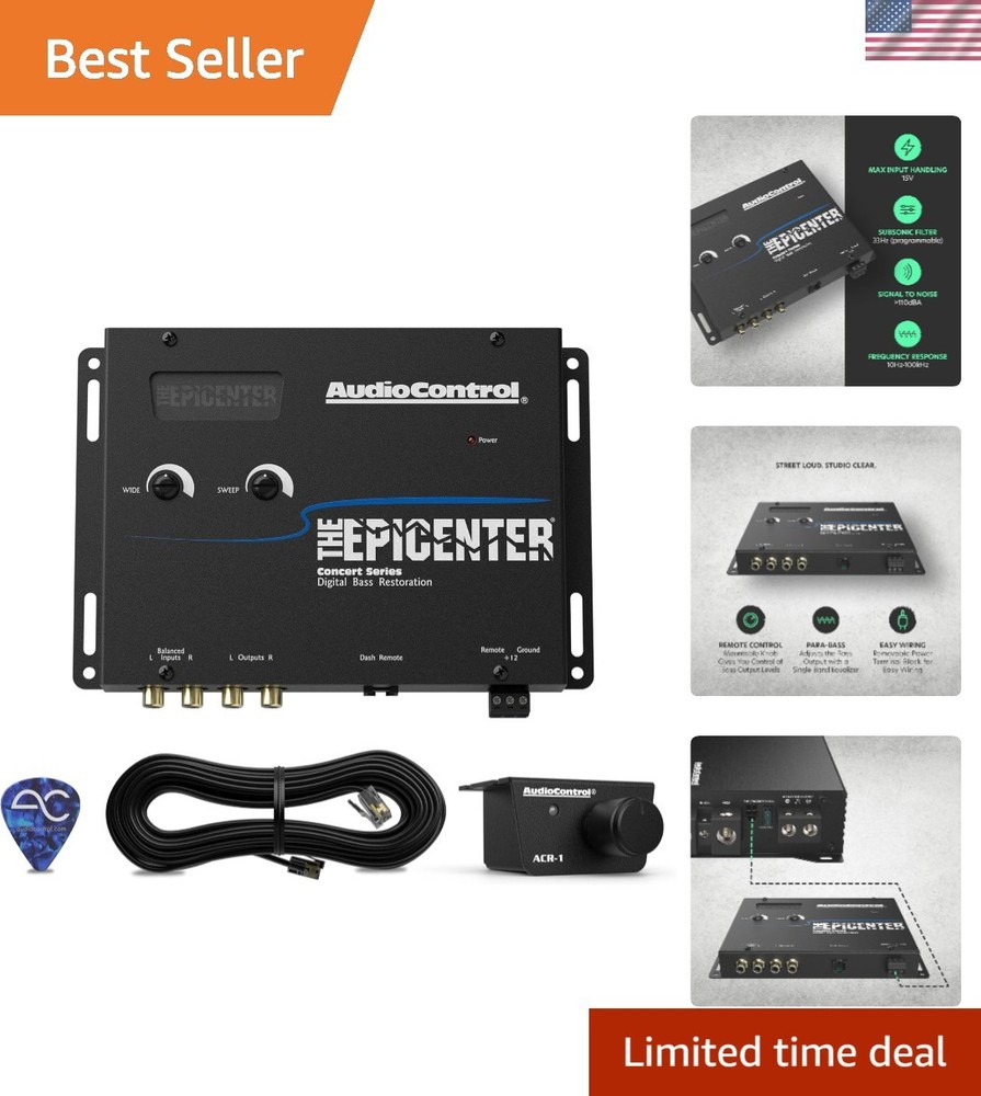 EPICENTER Digital Bass Restoration Control Processor - Black