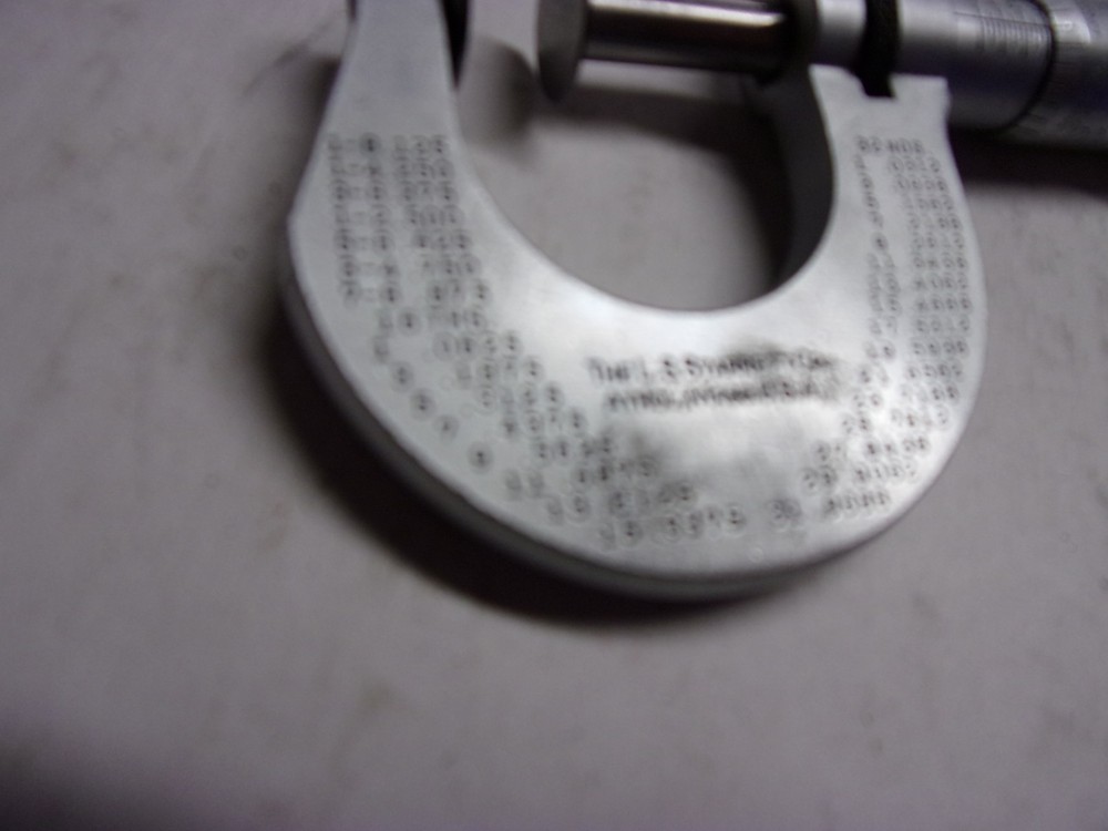 STARRETT #256 Disc Micrometer 0-1". .001" used