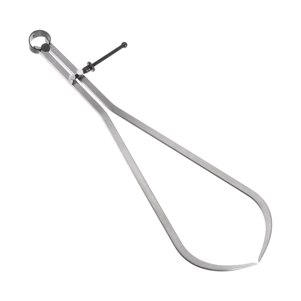 16 Inch Carbon Steel Adjustable Spring Outside Joint Caliper Solid Nut Silver