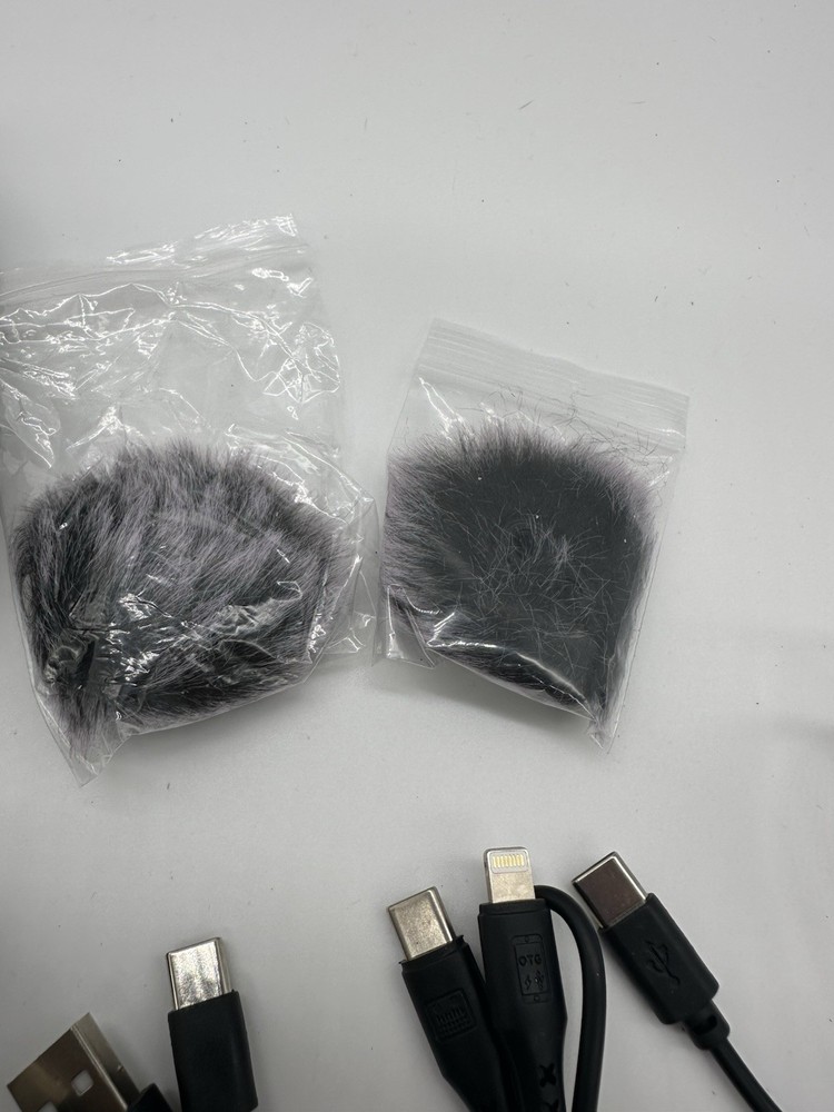 Wireless Microphone System with Charging Case Dual Transmitter Case