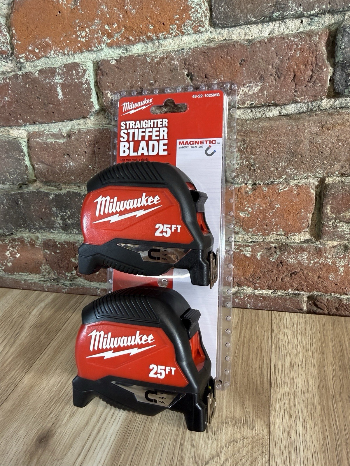 Milwaukee 25' Ft Heavy Duty Magnetic Tape Measure 48-22-1025MG 2 Pack NEW!