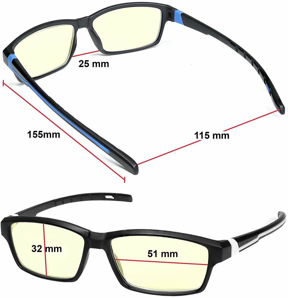Anti Glare Computer Reading Glasses Blue Light Blocking Reduce Eyestrain for...