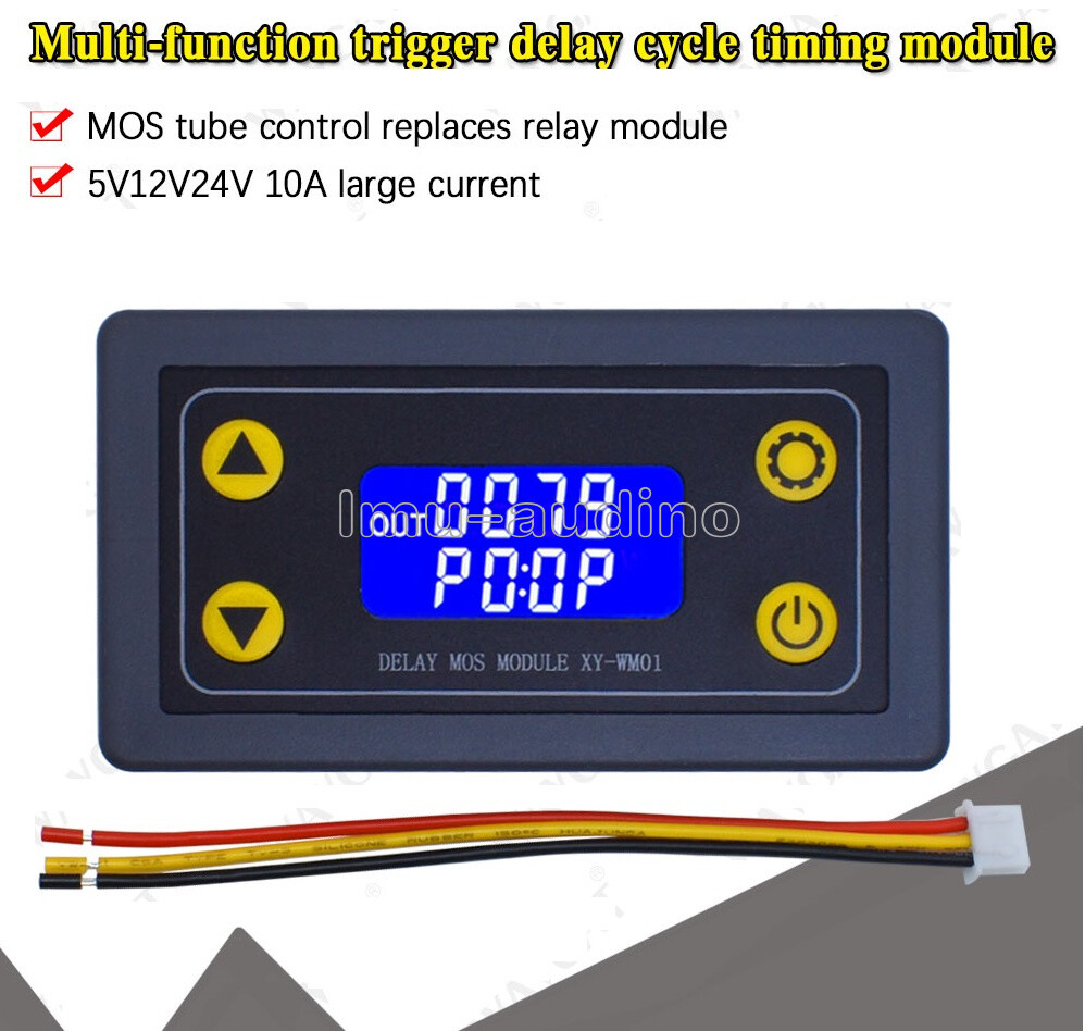6-30V multifunctional trigger delay cycle timing MOS tube control 5V 12V 24V
