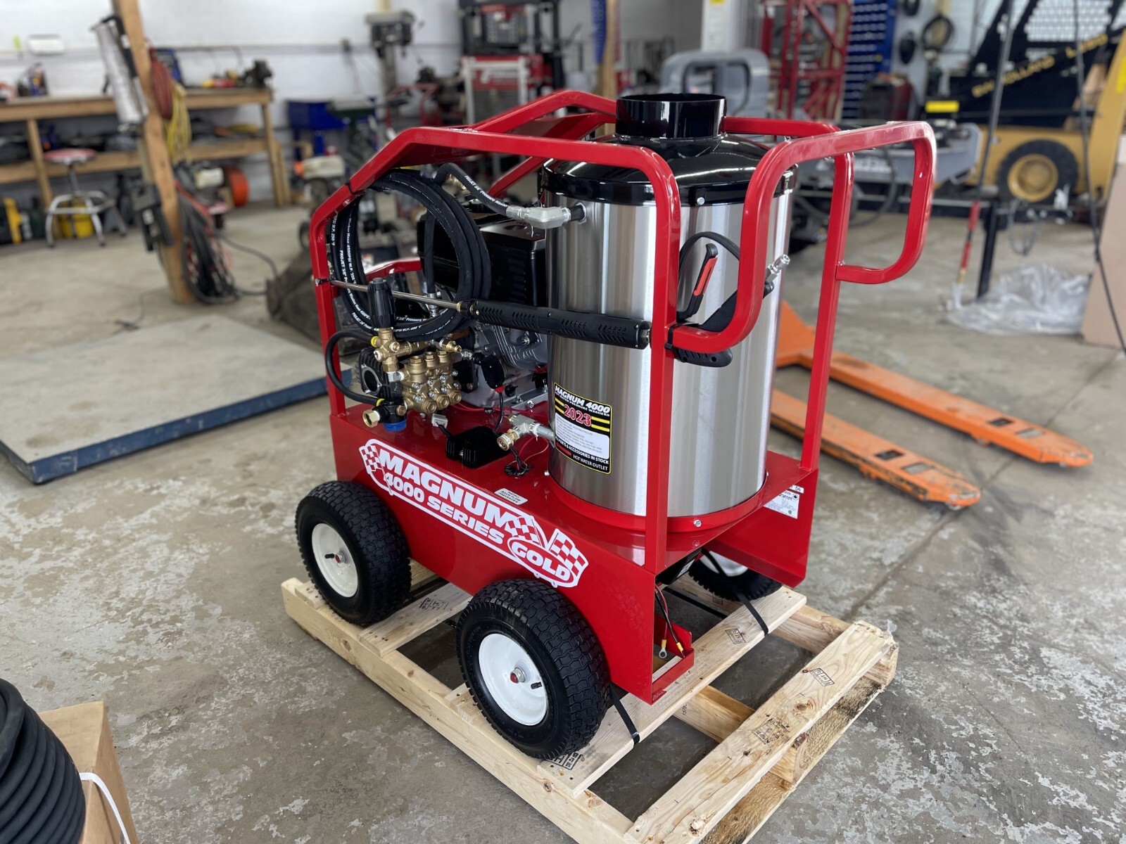 NEW- 2022 Easy-Kleen Magnum 4000 Series Hot Water Pressure Washer Burner Diesel