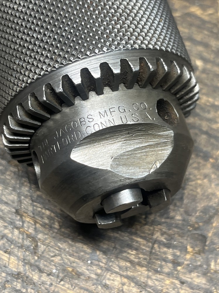 Very Early Jacobs Drill Chuck No 3 Unknown Taper 1/2 Cap ⬇️😎