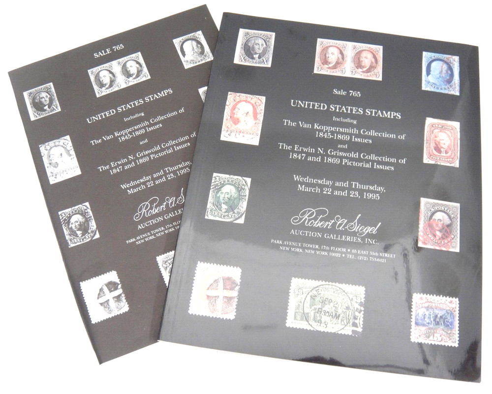 Siegel Stamp Auction Catalog 1995  1845-1869 Issues 1847 & 1869 Pictorial Issues