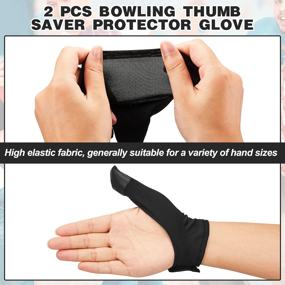 Bowling Thumb Saver Protector - 2 Pcs Guard Sock, Compact and Lightweight Gloves