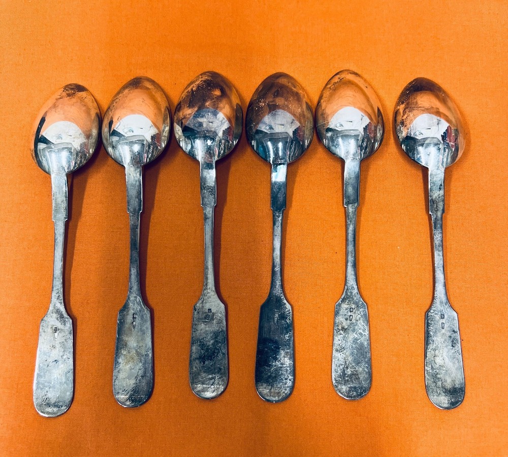 Russian Soviet Silver Spoon Set