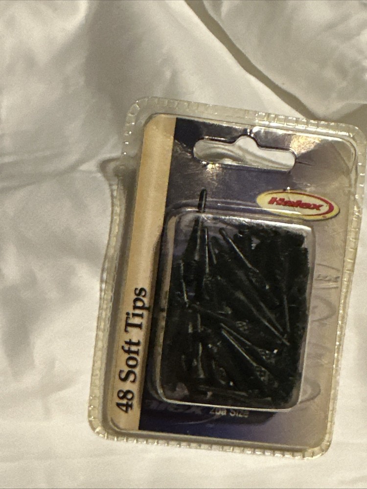 Halex 48 Soft Dart Replacement Tips w Dispenser 2BA Size Unused Softech Plastic