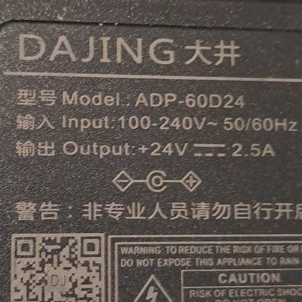 Dajing Adapter Power Supply ADP-60D24 24V 2.5A