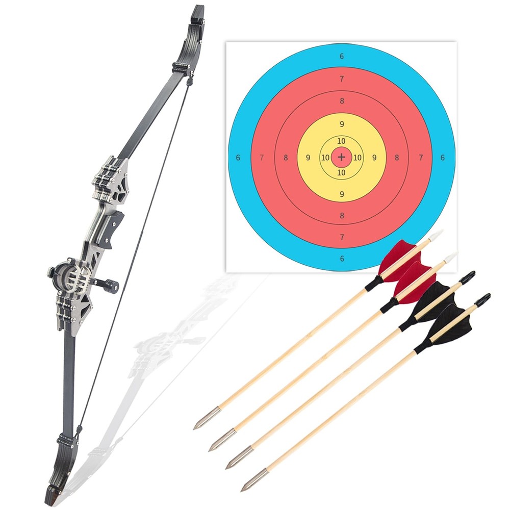 Compound Bow and Arrow Set, Mini Archery Bow Set with Arrows, Left and Right ...