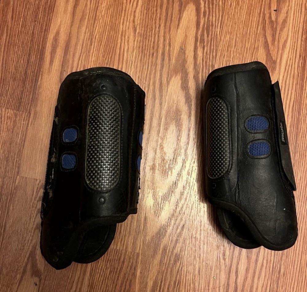 Dalmar XC Brushing Boots Black Medium