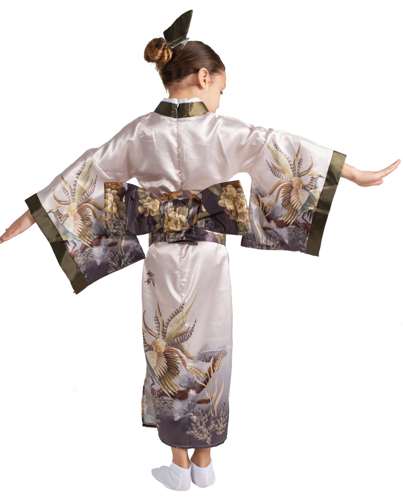 Dress Up America Japanese Kimono for Girls - Traditional Kimono Robe Costume Set