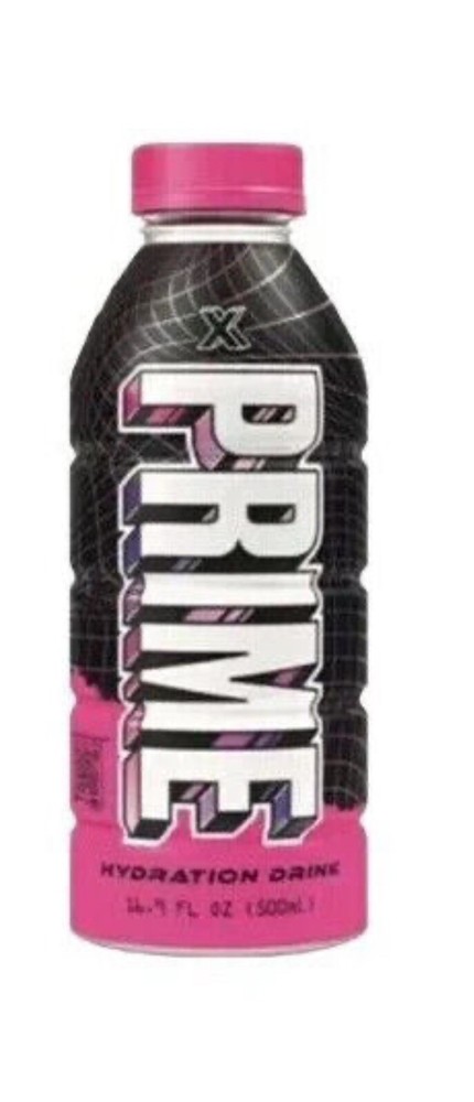 Prime Hydration X Pink w/White Print