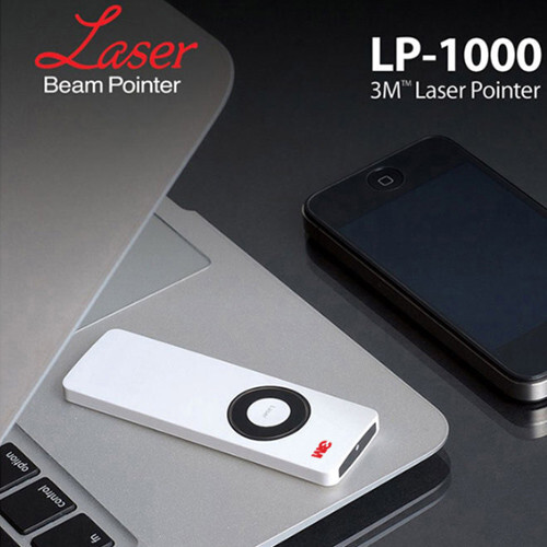 3M LP-1000 Powerpoint PPT Presentation Laser Pointer Ultra Slim Presenter White