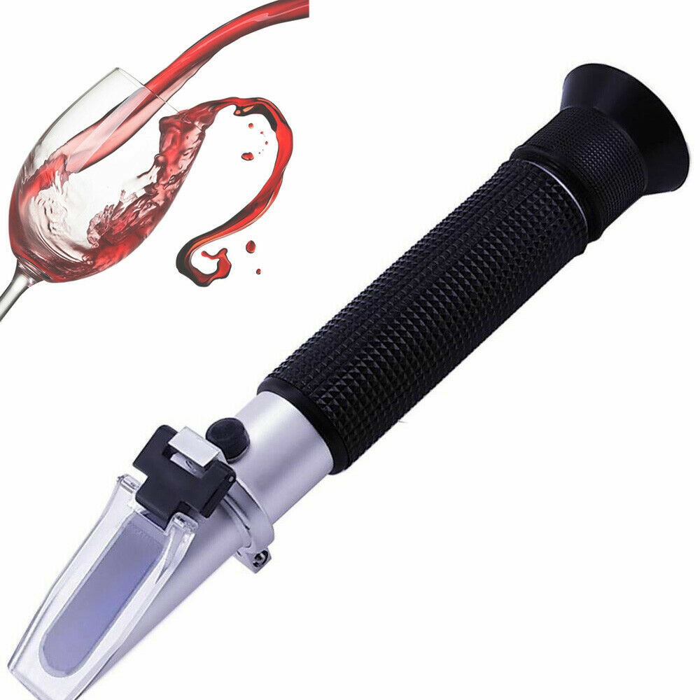 Hangheld Alcohol Refractometer 0~40% Brix 0~25% Alcohol Wine Grape Refractometer