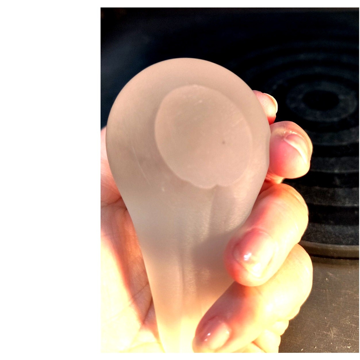 154. Frosted glass Bird Figurine