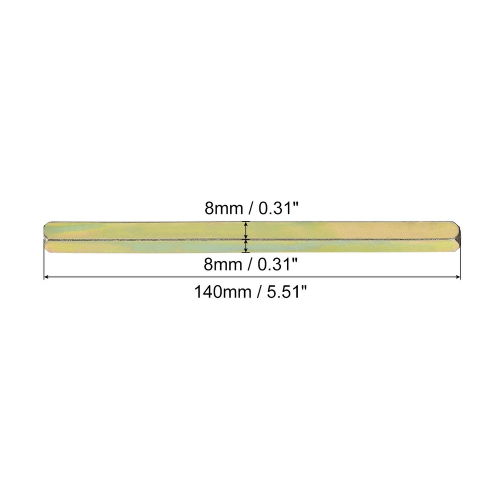 Door Knobs Spindle 140mm Long Door Spindle Replacement Gold