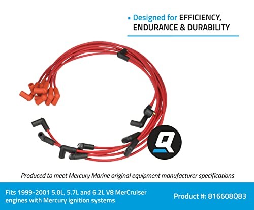 816608Q83 Red Wire Spark Plug Wire Kit