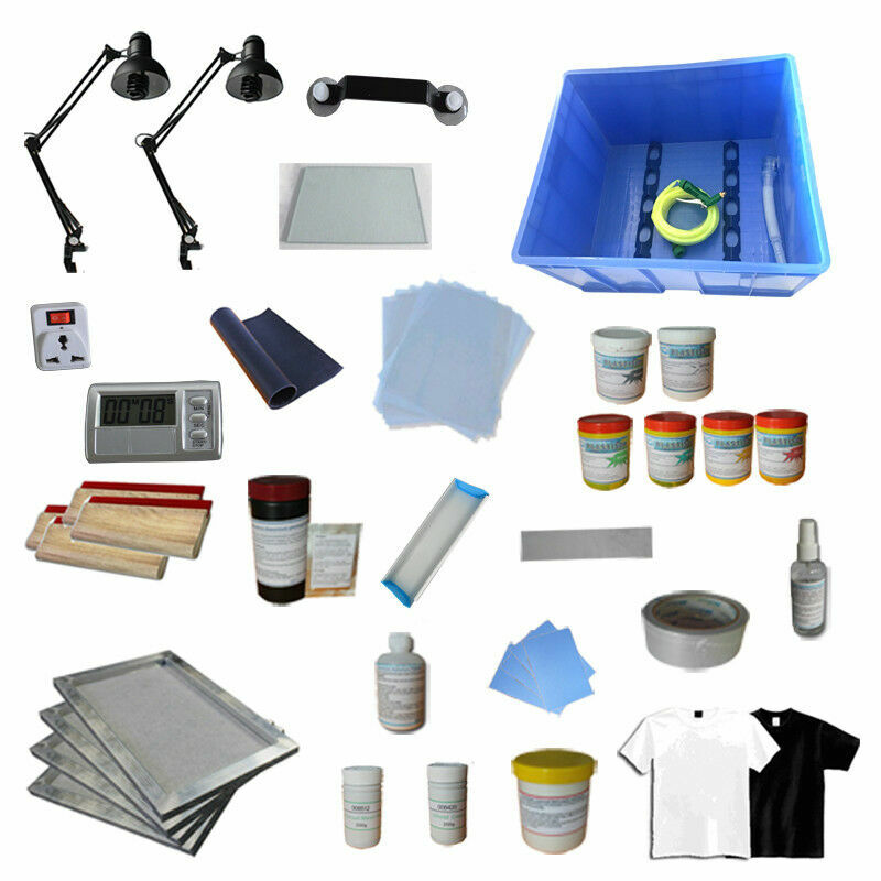 Enhanced Screen Printing with Materials Kit Package:3 Color Screen Printing Kit