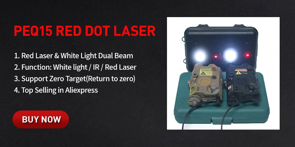 Tactical Pressure Remote Switch Dual Function Button For PEQ DBAL Laser Light
