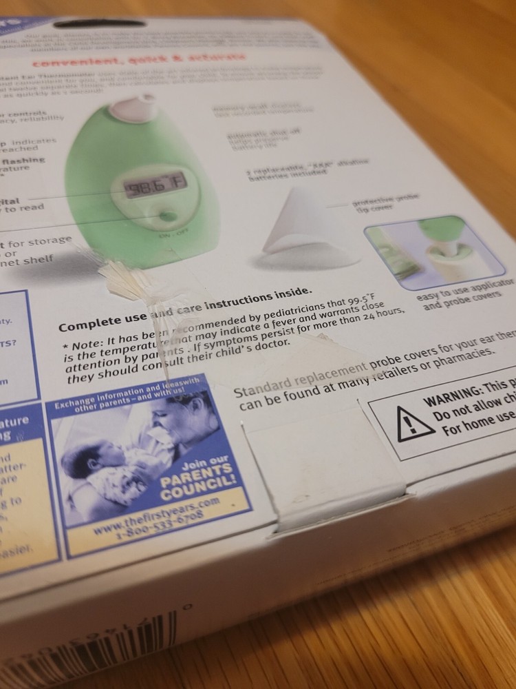 The First Years Instant Ear Thermometer - New Open Box
