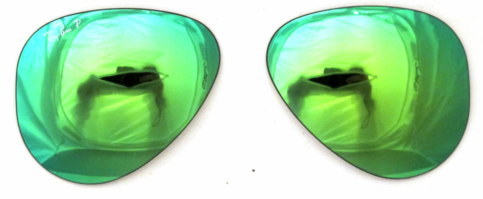 Ray Ban 8307 58 - Replacement Lenses - Green Polarized Mirror