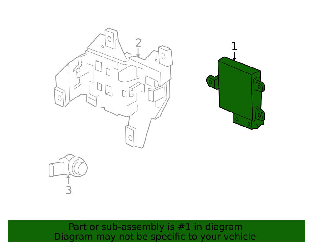Genuine GM Parking Aid Control Module 22743052