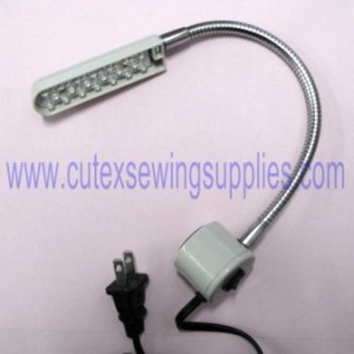 Sewing Machine 20-Bulb LED Light with Magnetic Mounting Base & AC Plug