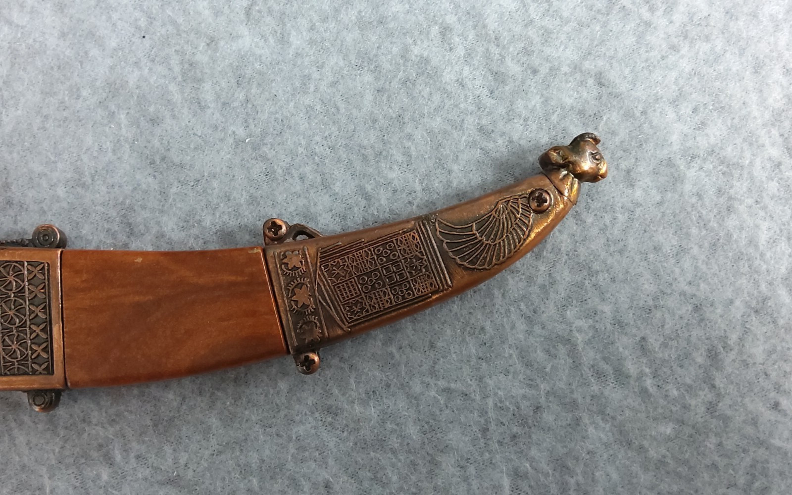 Copper Egyptian Dagger With Copper Sheath