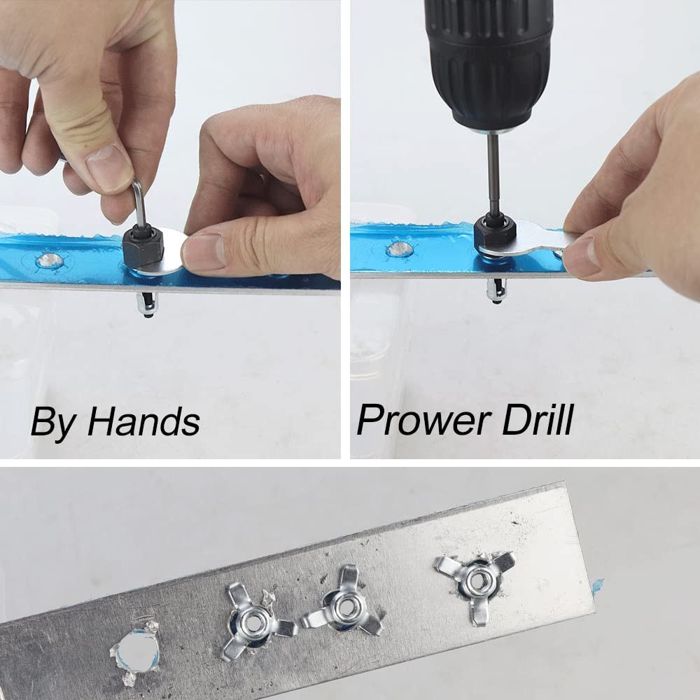 1/4 Jack Nut with Installation Tool Threaded Insert Nuts Nutserts Jack Nut Screw