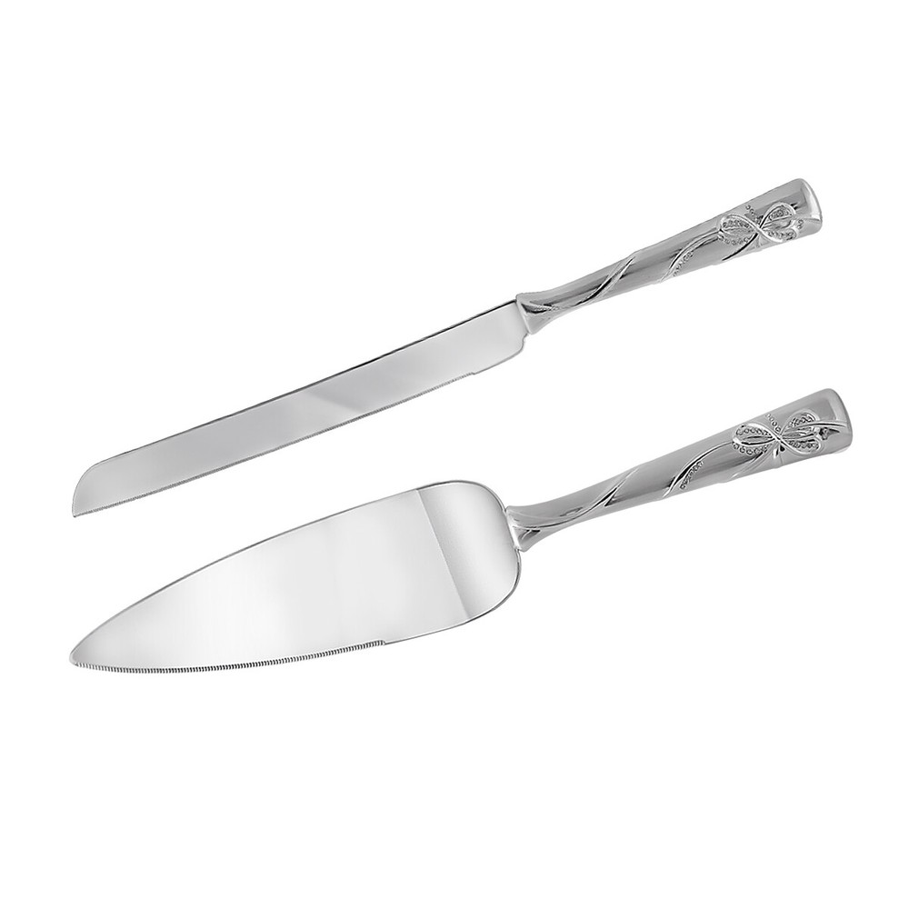 Wedding cake server & knife