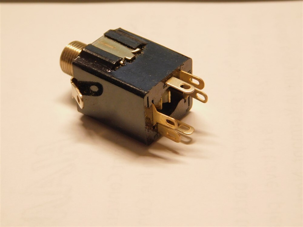 2 Calrad Electronics 30-385 Enclosed 1/4"Stereo Panel Mount Jacks, DPDT Circuits