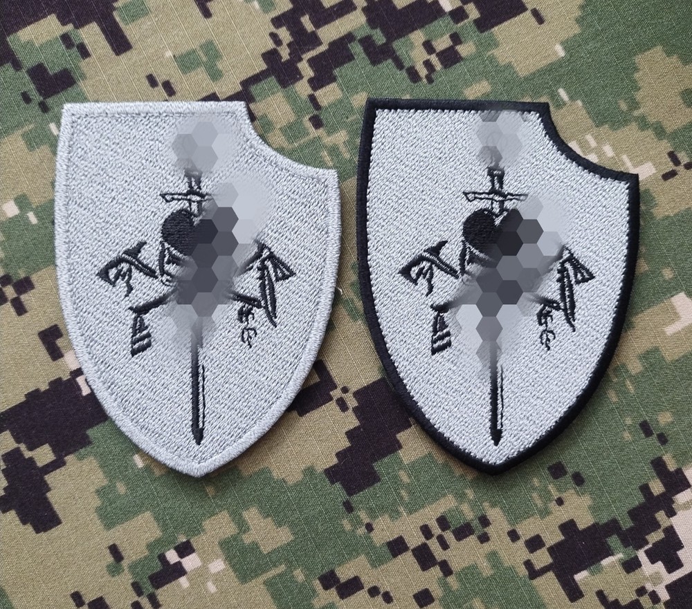 NSWDG DevGru Silver SQN Medium Emblem - 1 Embroidered, Reflective Patch