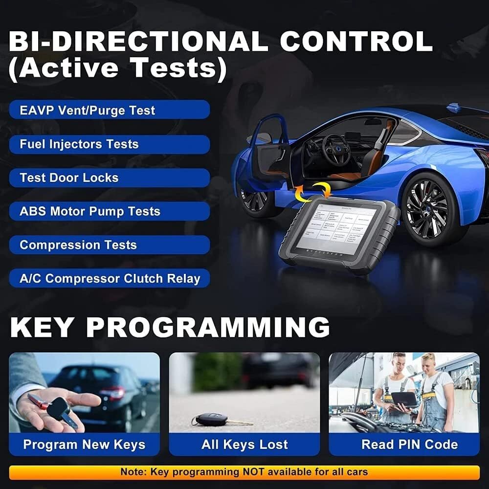 XTOOL D8 OBD2 Bi-Directional Scanner Auto Diagnostic CAN FD Key Programming Tool