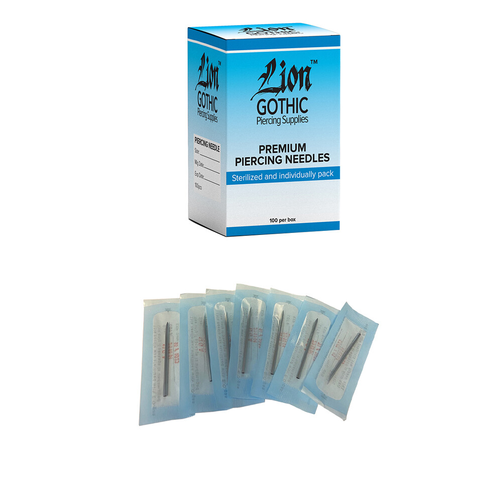 Piercing needles Straight 2" sealed and Sterilized individually pack Box 100