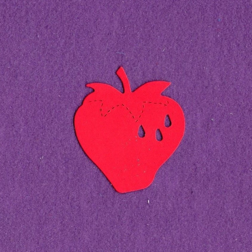 STRAWBERRY fruit die cuts scrapbook cards