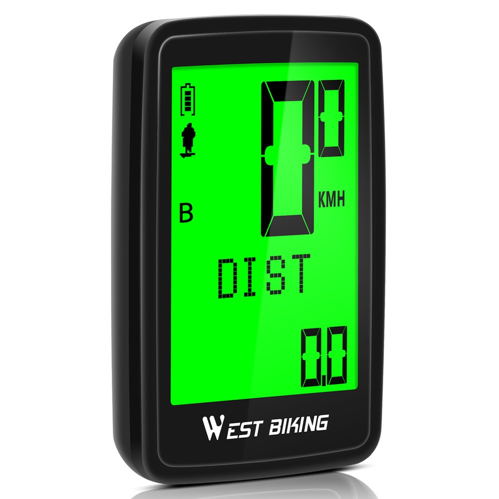 WEST BIKING Wireless USB Rechargeable Waterproof Bicycle Computer Speedometer