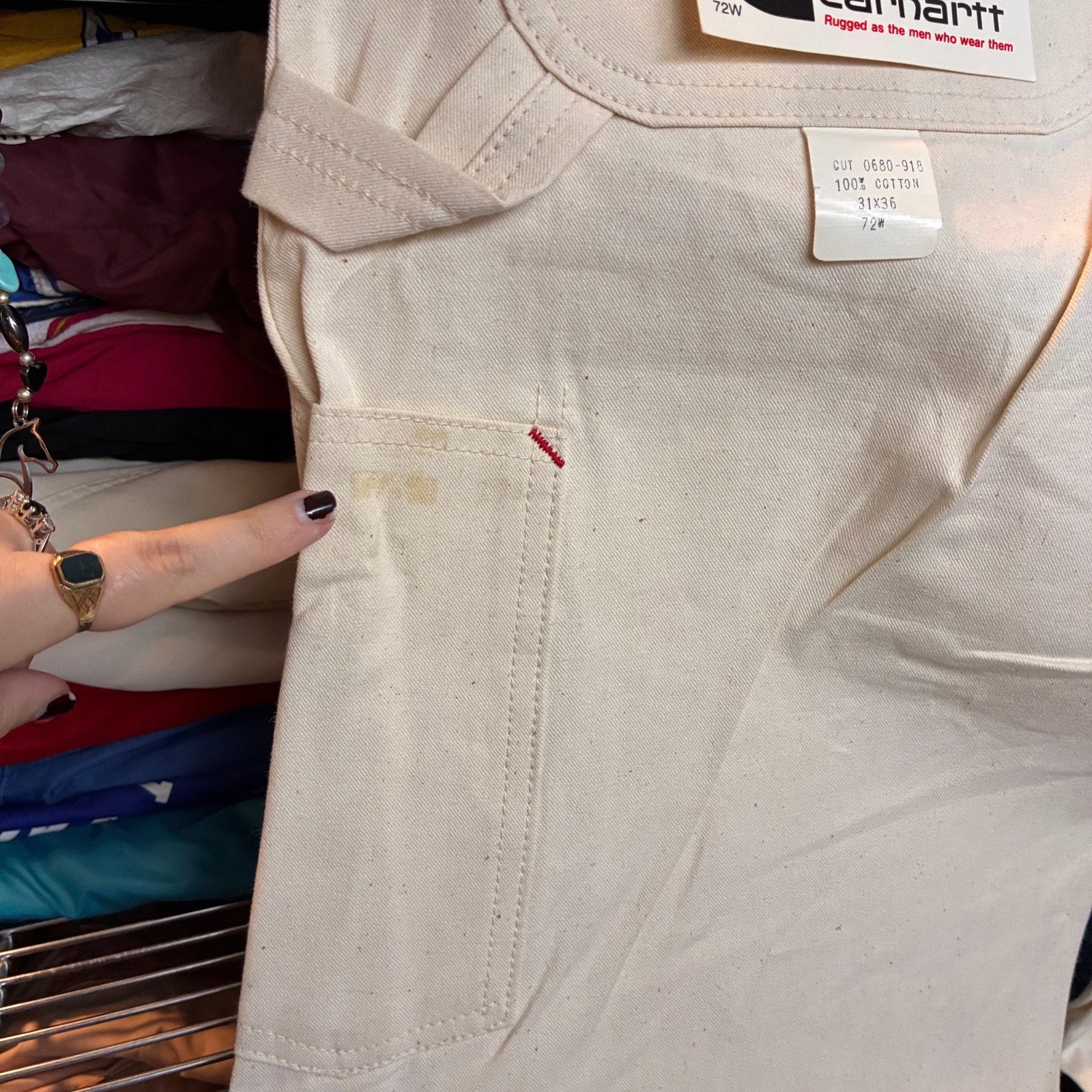 Deadstock 1970s Vintage CARHARTT Retro Union Made Double Knee Painter Pants