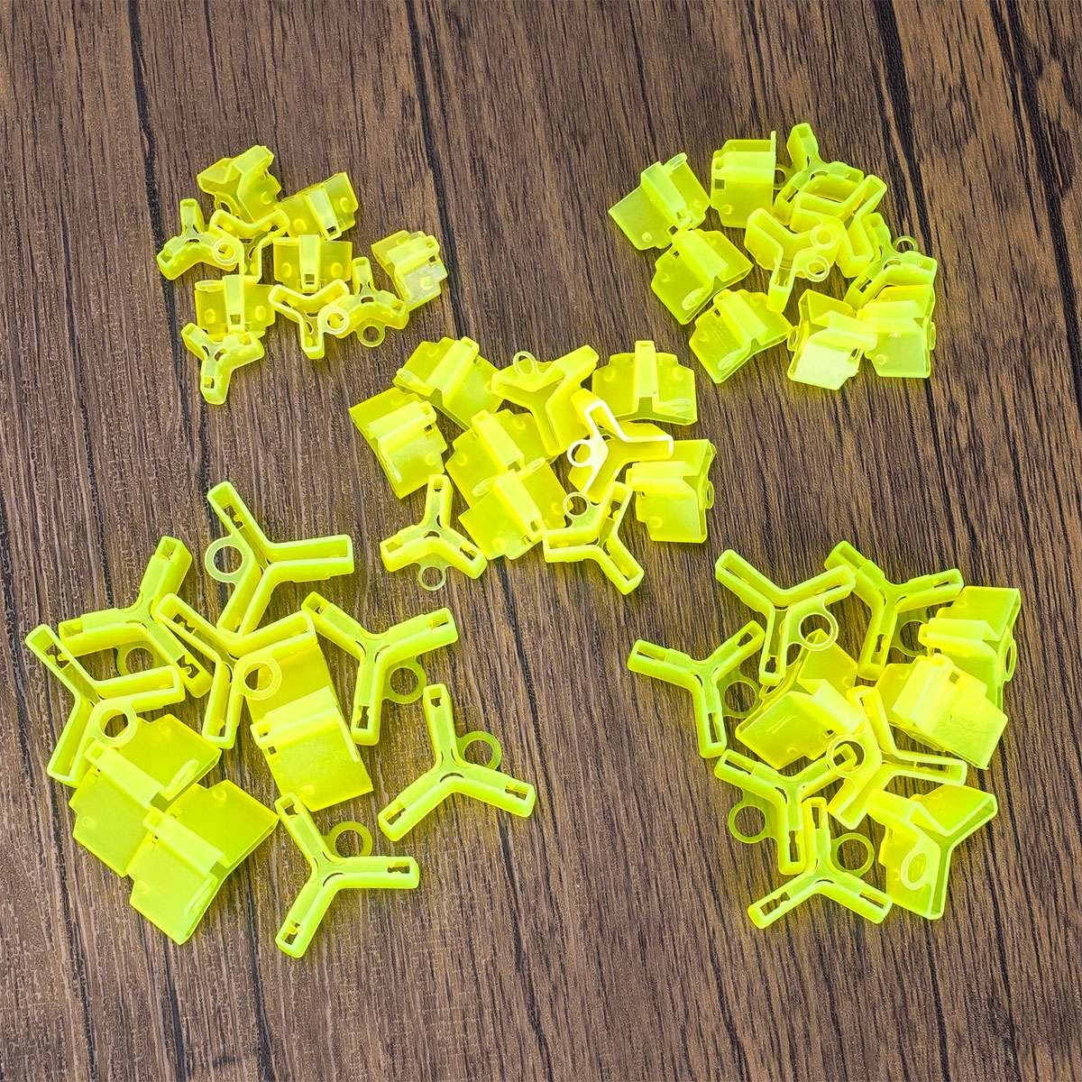100pcs Yellow Treble Hook Covers Protector Fishing Lure Holders #1 #2 #3 #4 #5
