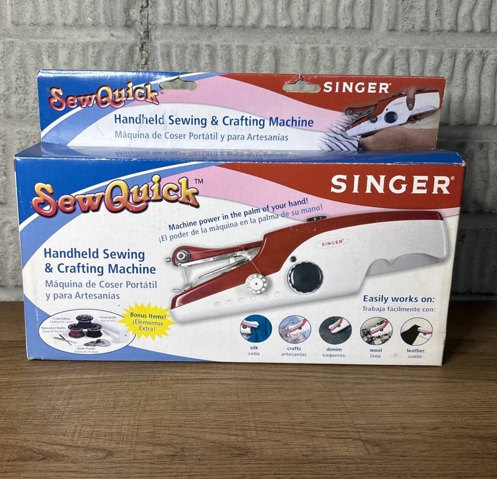 Singer Stitch Sew Quick Hanheld Cordless Mending Machine SewQuick With Box
