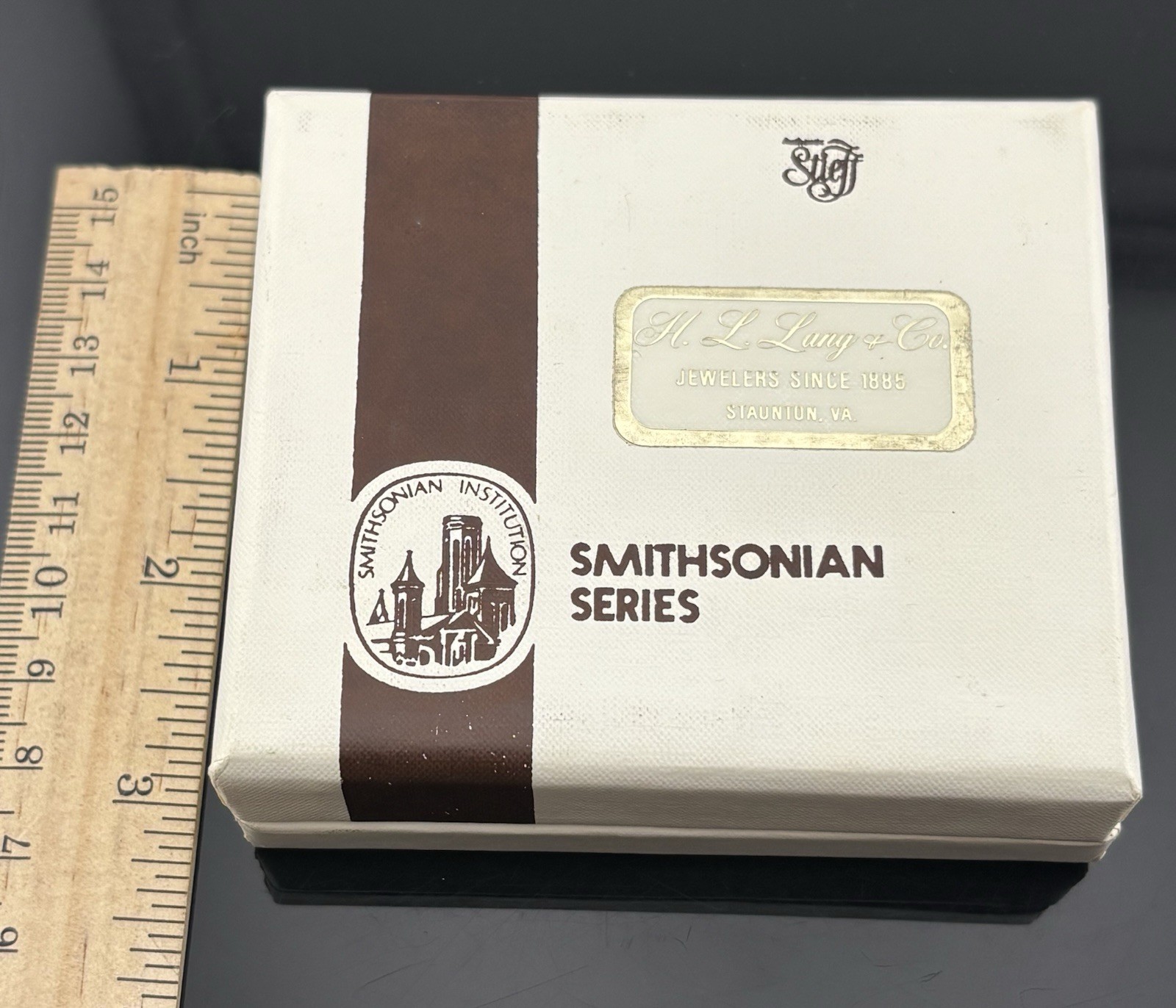 VTG Stieff Smithsonian Series Washington Inaugural Pewter Blazer Buttons in Box