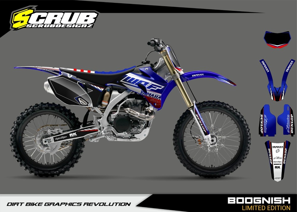 Plastics + graphics Yamaha WR250F 2007-2014 WR450F 2007-2011 applied